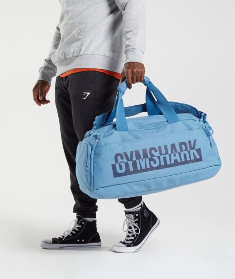 Torby Sportowe Gymshark Bold Gym Niebieskie | PL 376ATZ